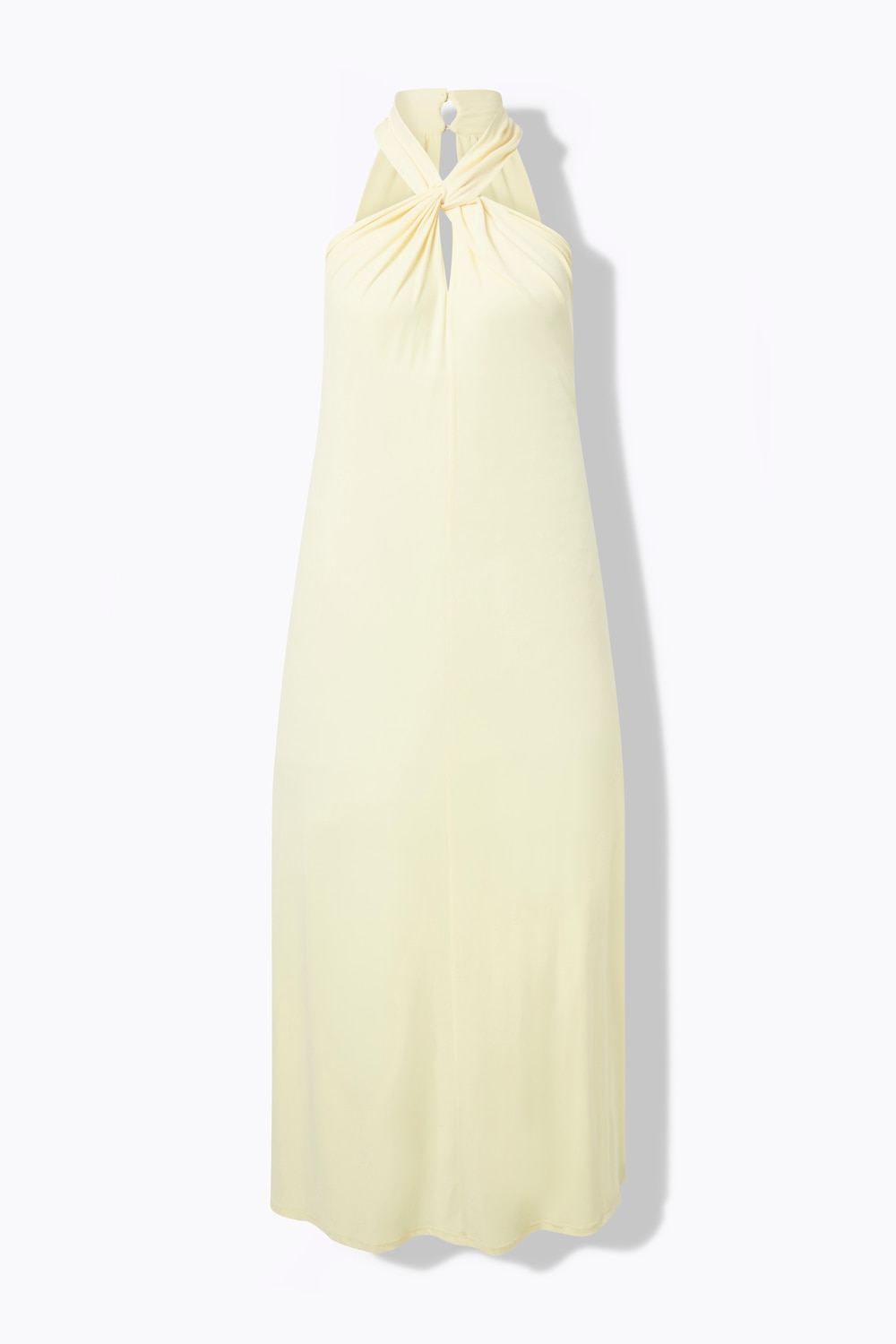 Stora storlekar Maxiklänning, Dam, beige, storlek: 50/52, Polyester, Ulla Popken