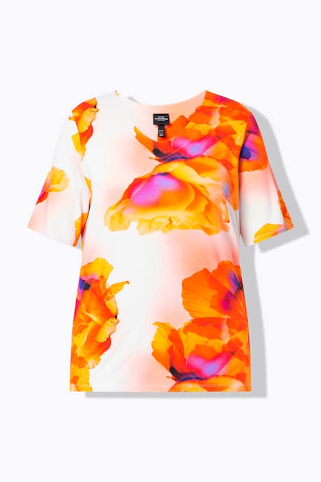 T-Shirt, V-Ausschnitt, Classic, Halbarm