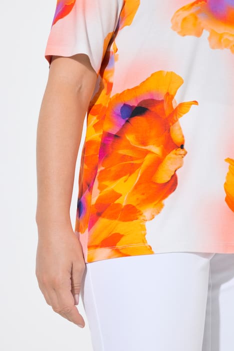 T-Shirt, V-Ausschnitt, Classic, Halbarm