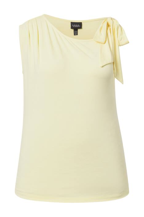 Top, asymetrický výstřih, úzký, bez rukávů