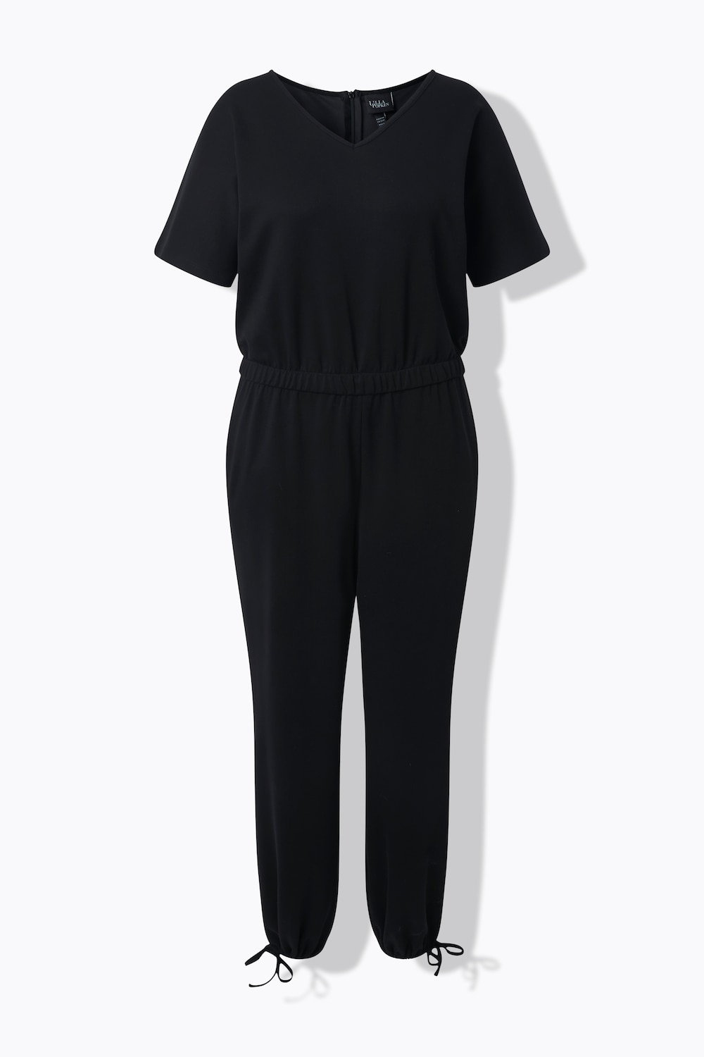 Stora storlekar Jumpsuit, Dam, svart, storlek: 54, Viskos/Polyester, Ulla Popken