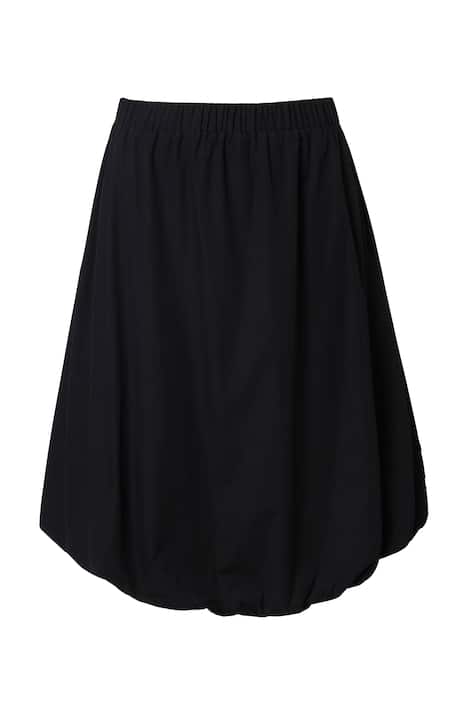 Midi sukně, popelín, elastický pas, kapsy