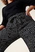 Jerseyhose, weites Bein, Polka Dots