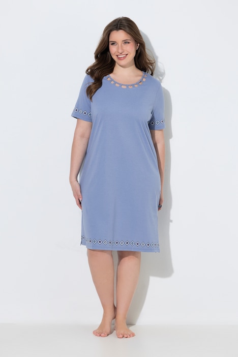 Bigshirts, 2er-Pack, Muster, Rundhals, Halbarm