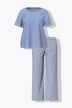 Pyjama, Cut-Out-Borte, Rundhals, Halbarm