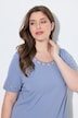 Pyjama, Cut-Out-Borte, Rundhals, Halbarm
