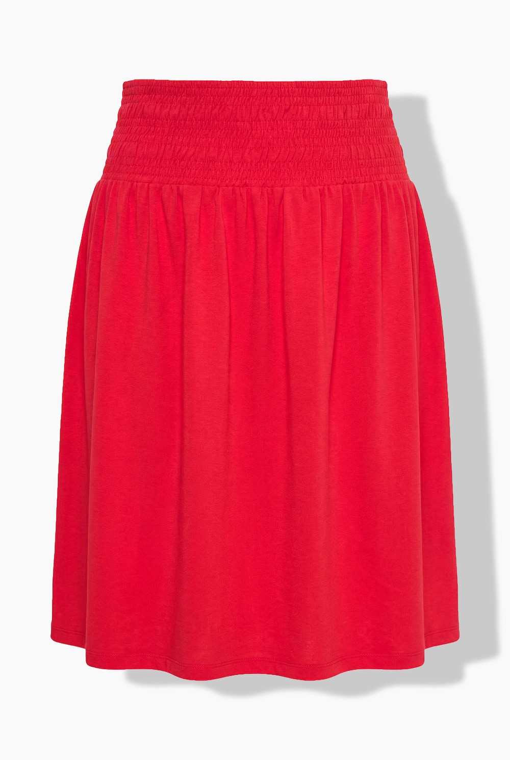 Stora storlekar Jerseykjol, Dam, röd, storlek: 44, Bomull, Mia Moda