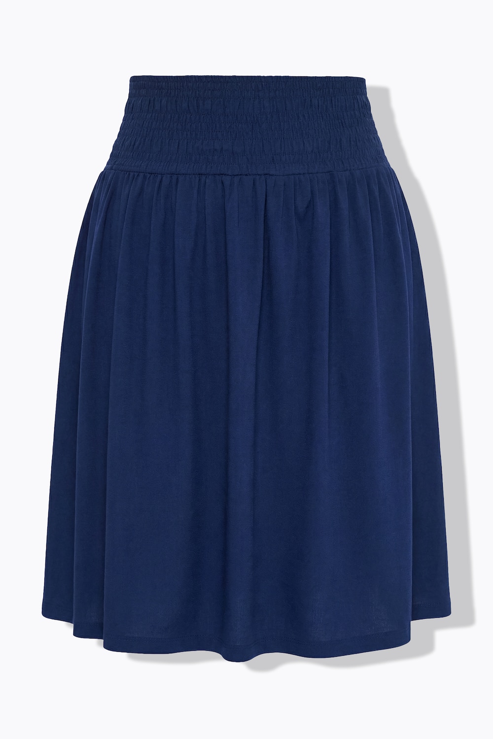 Stora storlekar Jerseykjol, Dam, blå, storlek: 58, Bomull, Mia Moda