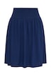 Žerzejová sukně, áčkový střih, midi délka, elastický řasený pas