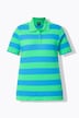 Polo rayé en coton Pima, manches courtes et col polo