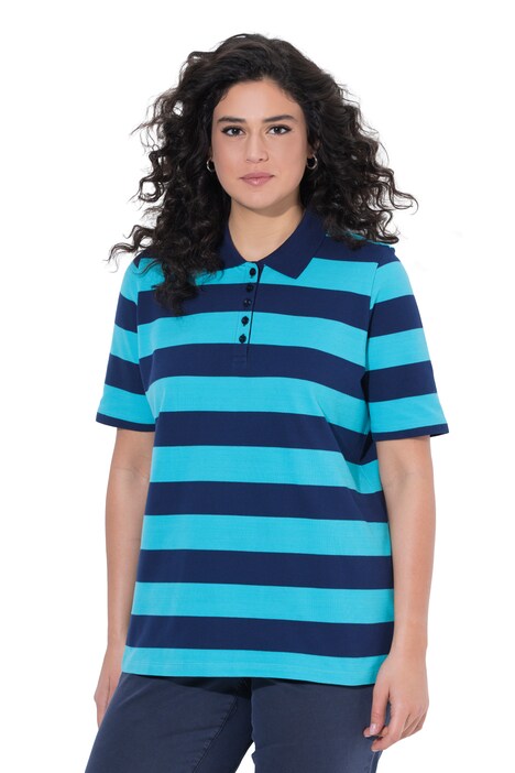 Polokošile, pruhy, polo límec, polodlouhý rukáv, bavlna Pima