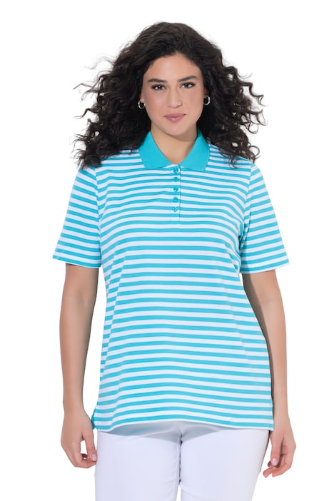 polokošile, pruhovaná, polo límec, polodlouhý rukáv, bavlna Pima