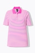 Polo rayé en coton Pima, manches courtes et col polo
