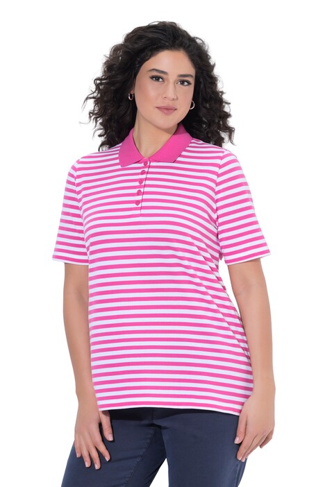 polokošile, pruhovaná, polo límec, polodlouhý rukáv, bavlna Pima