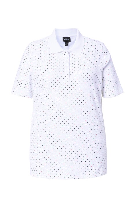 Polokošile, puntíky, polo límec, polodlouhý rukáv, bavlna Pima