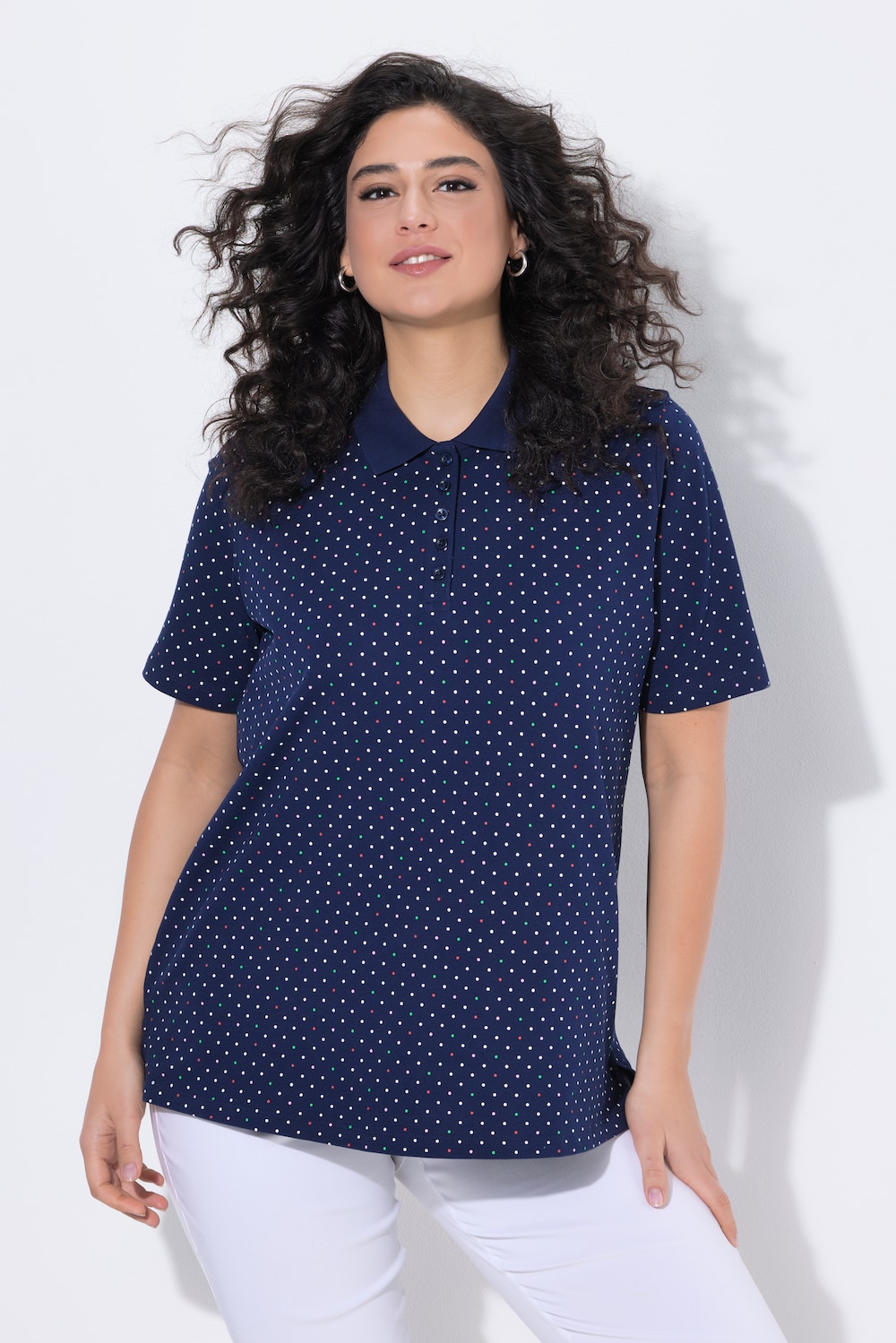 Poloshirt, Punkte, Polokragen, Halbarm, Pima Cotton