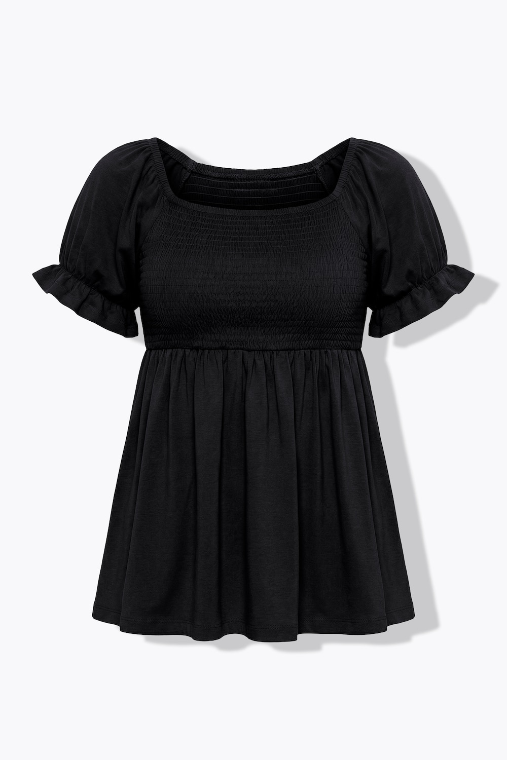 Stora storlekar T-shirt, Dam, svart, storlek: 52, Bomull, Mia Moda
