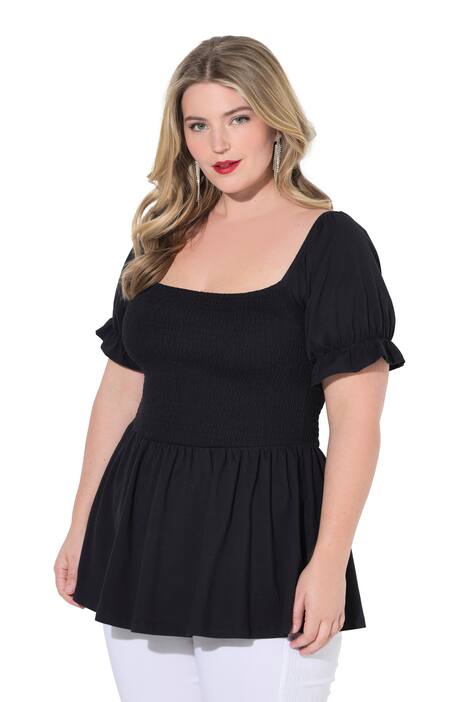 Tričko, áčkový střih, top, krátké rukávy