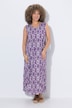 Maxikleid, grafischer Druck, V-Ausschnitt, ärmellos