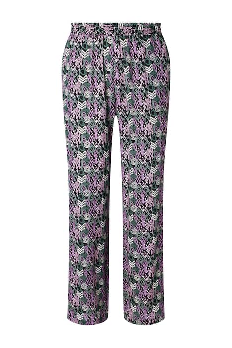 Kalhoty Rose, strukturované, široké nohavice, pružný pas