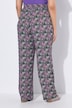 Hose Rose, gemustert, weites Bein, Elastikbund