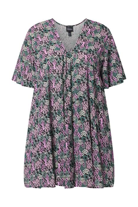 Halenka, ozdobné záhyby, áčkový střih, výstřih Carree, křidélkový polo rukáv