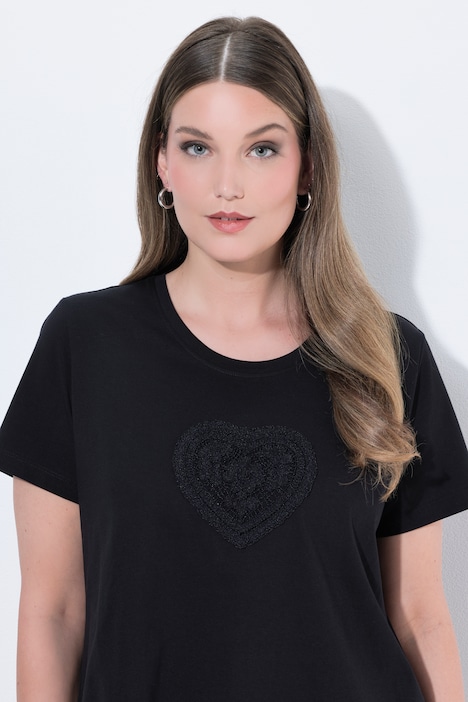 T-Shirt, Herz, Classic, Rundhals, Halbarm