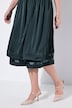 Dirndl, corduroy, hartvormige hals, korte pofmouw