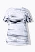 T-Shirt, Ziersteine, U-Boot-Ausschnitt, Halbarm, Pima Cotton
