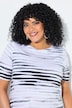 T-Shirt, Ziersteine, U-Boot-Ausschnitt, Halbarm, Pima Cotton