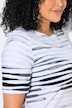 T-Shirt, Ziersteine, U-Boot-Ausschnitt, Halbarm, Pima Cotton