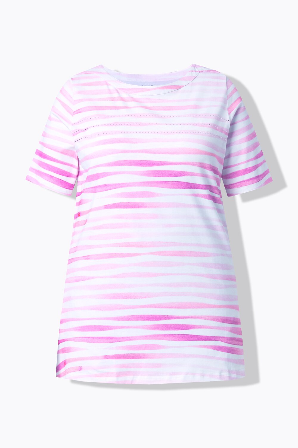 Stora storlekar T-shirt, Dam, lila, storlek: 42/44, Bomull, Ulla Popken