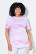 T-Shirt, Ziersteine, U-Boot-Ausschnitt, Halbarm, Pima Cotton