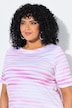 T-Shirt, Ziersteine, U-Boot-Ausschnitt, Halbarm, Pima Cotton