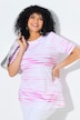 T-Shirt, Ziersteine, U-Boot-Ausschnitt, Halbarm, Pima Cotton