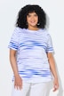 T-Shirt, Ziersteine, U-Boot-Ausschnitt, Halbarm, Pima Cotton
