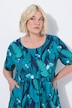 Toucan Print Flared Pocket Dress