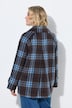 Jacke, Karo, Hemdkragen, A-Linie, 2-Wege-Zipper