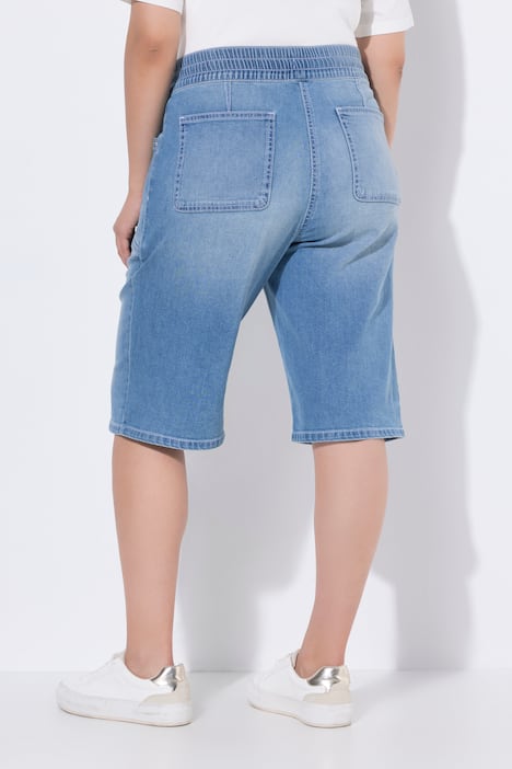 Bermuda Mary, wijde pijpen, elastische tailleband