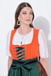 Dirndl, Velourslederoptik, Carré-Ausschnitt, Schnürung