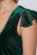 Samt-Dirndl, Carré-Ausschnitt, abnehmbare Flügelärmel