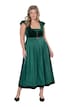 Sametový dirndl, hranatý výstřih, odepínatelné zvonové rukávy