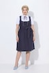 Leinenmix-Dirndl, Blüten, Carré-Ausschnitt, Schnürung