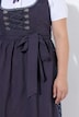 Leinenmix-Dirndl, Blüten, Carré-Ausschnitt, Schnürung