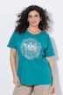 T-Shirt, Metallic-Tiermandala, V-Ausschnitt, Halbarm