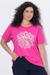T-Shirt, Metallic-Tiermandala, V-Ausschnitt, Halbarm