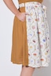 Dirndl van linnenmix, biezen, bloemen, carree hals