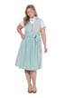 Dirndl, stojáček, V výstřih, žakár