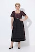 Dirndl, Jacquard, Carré-Ausschnitt, Puff-Halbarm