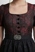 Dirndl, Jacquard, Carré-Ausschnitt, Puff-Halbarm